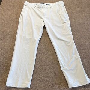 FLX Pants Men's Size 38x30 Khaki Premium - Performance - Golf - Athleisure Cream